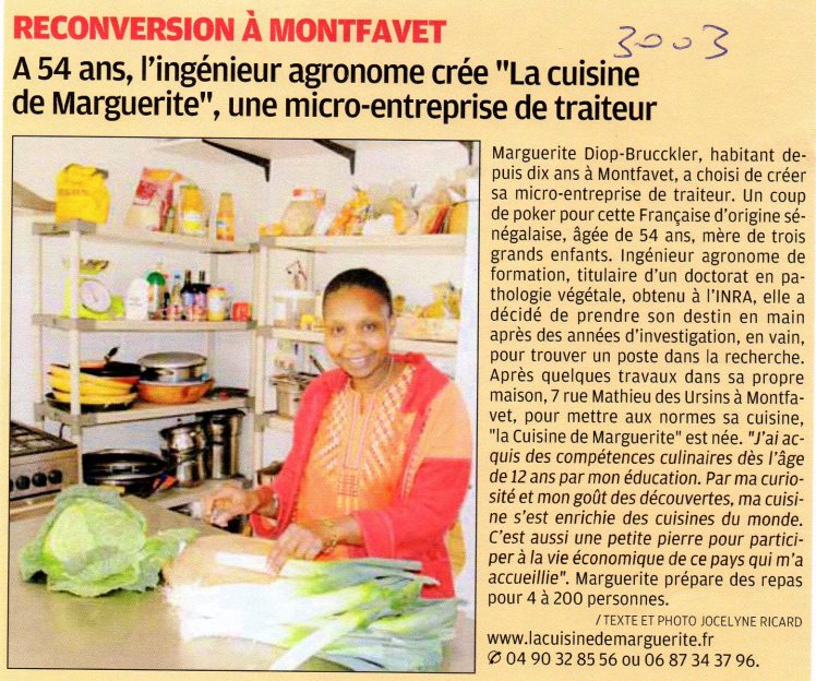 Crédit presse : Jocelyne Ricard - La Provence (avril 2011)